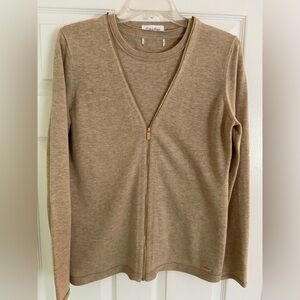 Calvin Klein cotton knit sweater set.